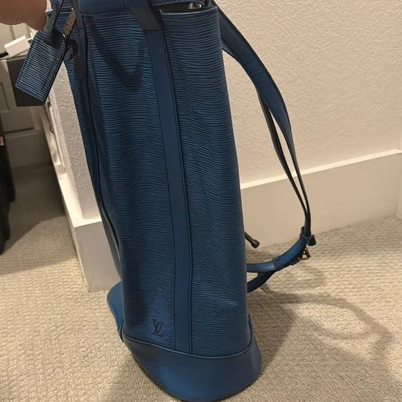Louis Vuitton blue Epi randonnee bag - Picture 3 of 9